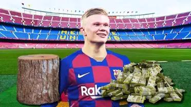 En vez de traer a Haaland, el Barça irá tras este tronco que vale 15 millones