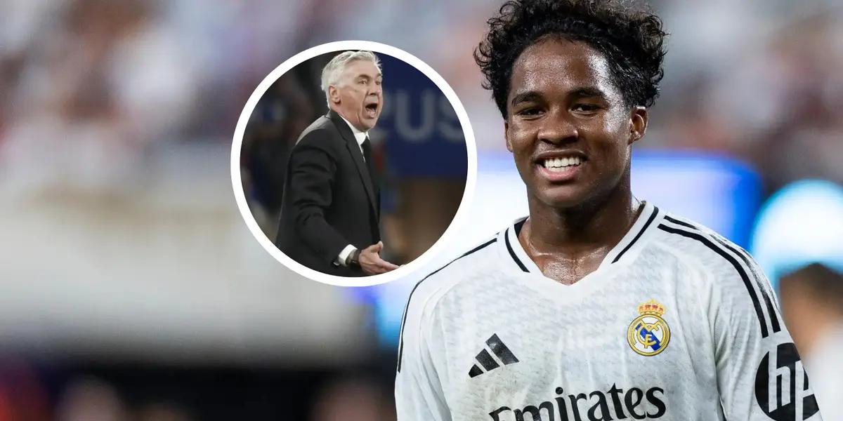 Endrick y Carlo Ancelotti Foto: MD y GOAL