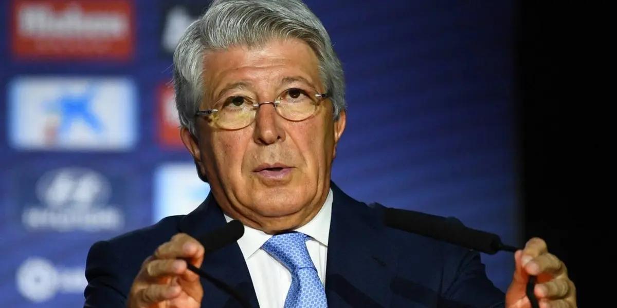 Enrique Cerezo, presidente del Atlético de Madrid