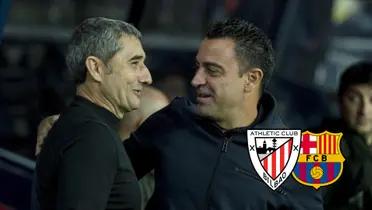 Ernesto Valverde y Xavi Hernández