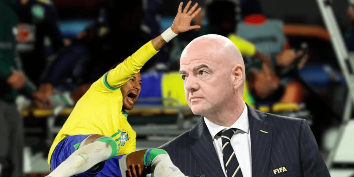 Esta sería la acción de su nuevo club, tras la lesión sufrida en las Eliminatorias Sudamericanas