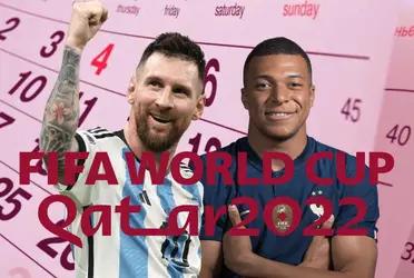 Este es el partido del domingo 18 de diciembre, correspondiente a la final de la Copa del Mundo.