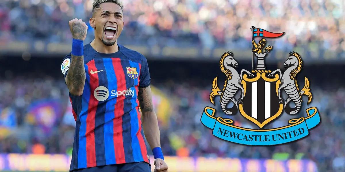 FC Barcelona podría perder a Raphinha para el próximo año porque es seguido por Newcaste sin embargo hay una traba que puede complicar las cosas