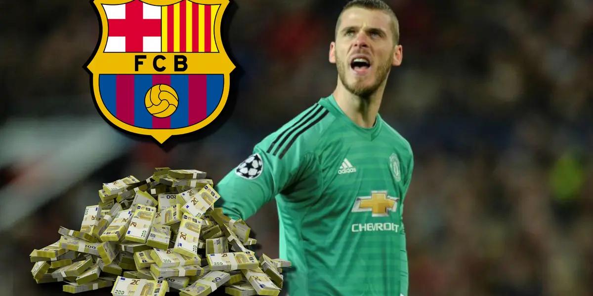FC Barcelona quiere contar con David De Gea, pero su salario no estaría ni cerca de los 20 millones que facturó en el United
