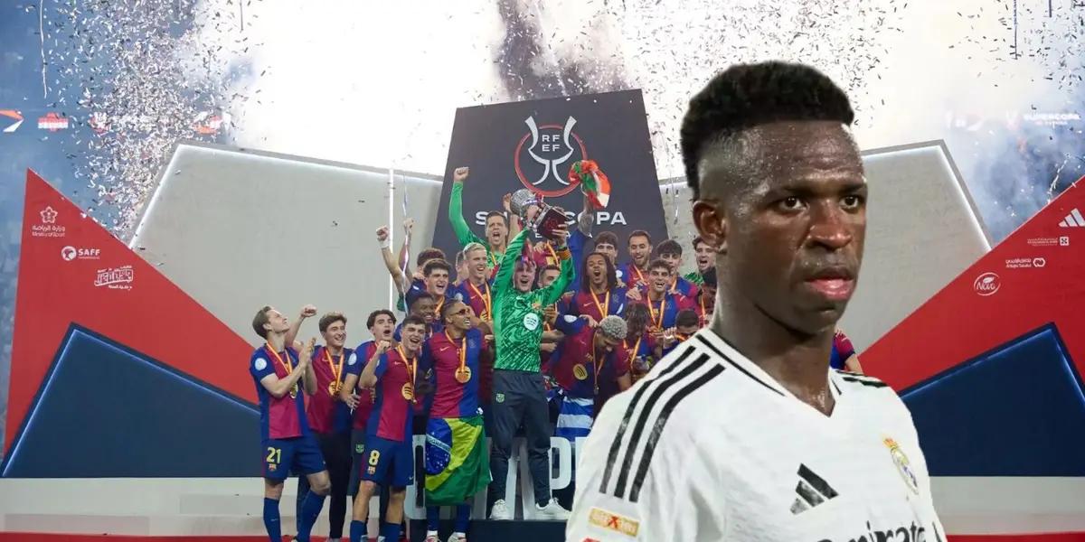 FC Barcelona - Vinicius Jr. (Foto: X)