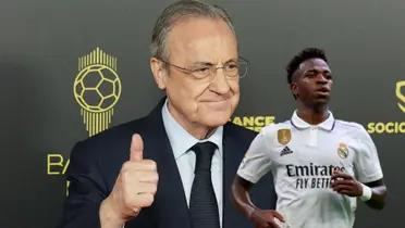 Florentino Pérez - Vinicius Jr. (Foto: Real Madrid)