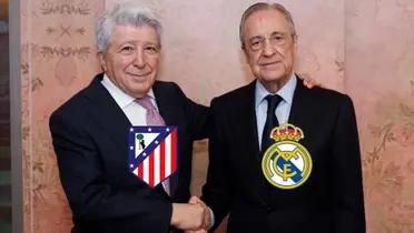 Florentino Pérez y Cerezo se reunieron antes del partido en una comida amistosa