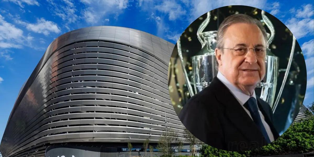 Florentio Pérez. Fotos: web del Real Madrid.