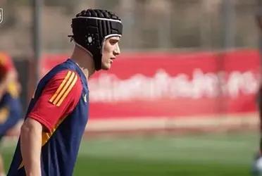 Gavi, la estrella del Barcelona y de la Selección Española presentó un curioso look ante Georgia.