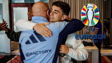 Gavi y Luis De La Fuente en la Selección de España