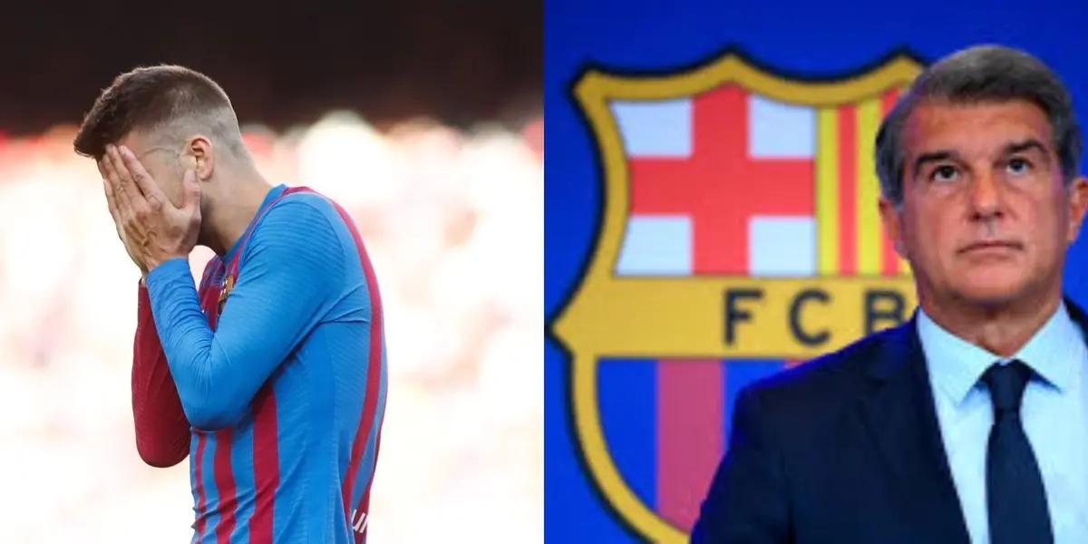 Gerard Piqué habría sido convocado a una reunión con Joan Laporta para exigirle que reduzca su salario en un 50% para poder anotar a los nuevos fichajes.