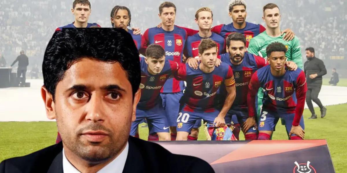 jeque serio, FC Barcelona