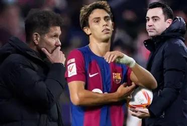 Joao Félix anotó para el FC Barcelona y dio la victoria sobre el Atlético de Madrid, donde está Simeone con quien no se lleva