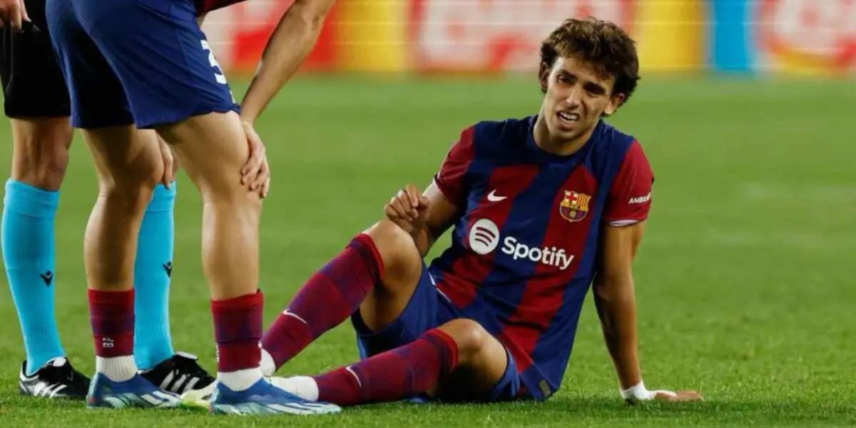 Joao Félix se lesionó en la última práctica del FC Barcelona y el tiempo que estará fuera será largo