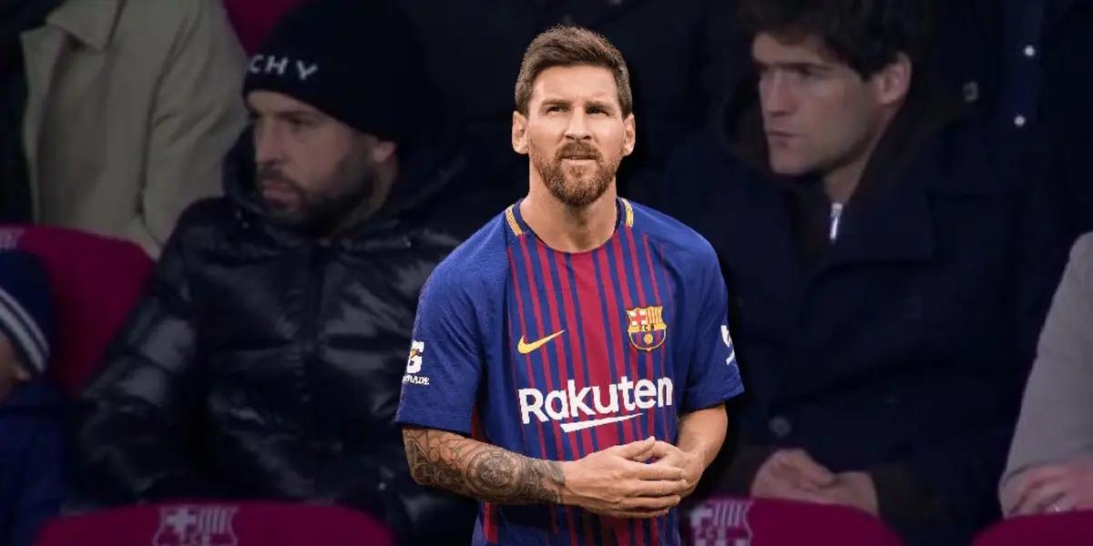 Jordi Alba estuvo en el estadio para ver la victoria del FC Barcelona sobre Atlético de Madrid, no como Lionel Messi