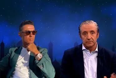 Josep Pedrerol fue muy crítico con Xavi Hernández pero un colega suyo pasó la noche con Cristiano Ronaldo