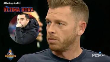 Jota Jordi, de El Chiringuito, y Xavi Hernández