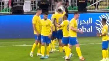 Jugador de Al-Nassr que estalló en ira tras botellazo a su compañero, no fue CR7