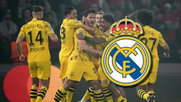 Jugadores del Borussia Dortmund celebrando un gol