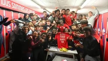 Jugadores del Lille. Foto: redes sociales del Lille.