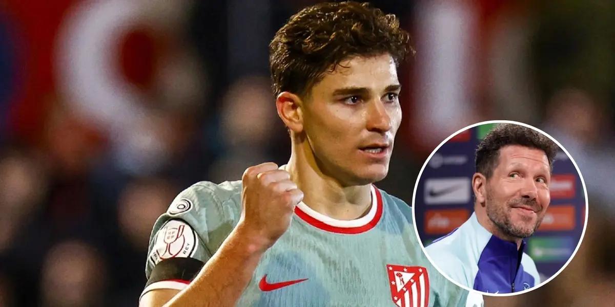 Julián Álvarez - Diego Simeone (Foto: X)