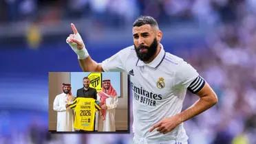 Karim Benzema, ex delantero del Real Madrid, hoy en Al-Ittihad