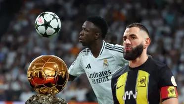 Karim Benzema - Vinicius Jr. (Foto: X)