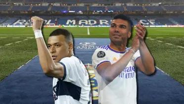 Kylian Mbappé, jugador del PSG, y Carlos Henrique Casemiro ex Real Madrid