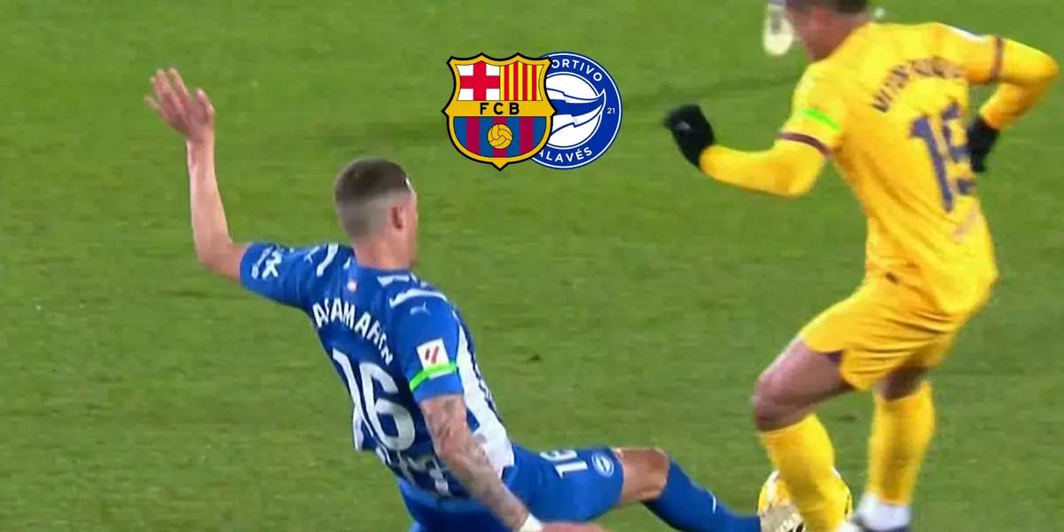 La acción de la expulsión a Vitor Roque