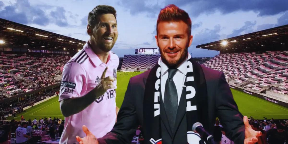 La increíble reacción de David Beckham al enterarse que Lionel Messi jugaría en su equipo.