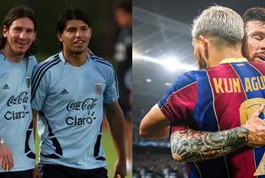 La Pulga y el Kun solían ser compañeros de cuarto en las concentraciones de Argentina.