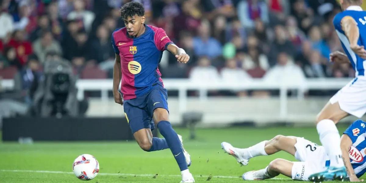 Lamine Yamal hizo una jugada maradoniana o mejor dicho, messiana, contra el Alavés, se fue de cinco defensores regateando