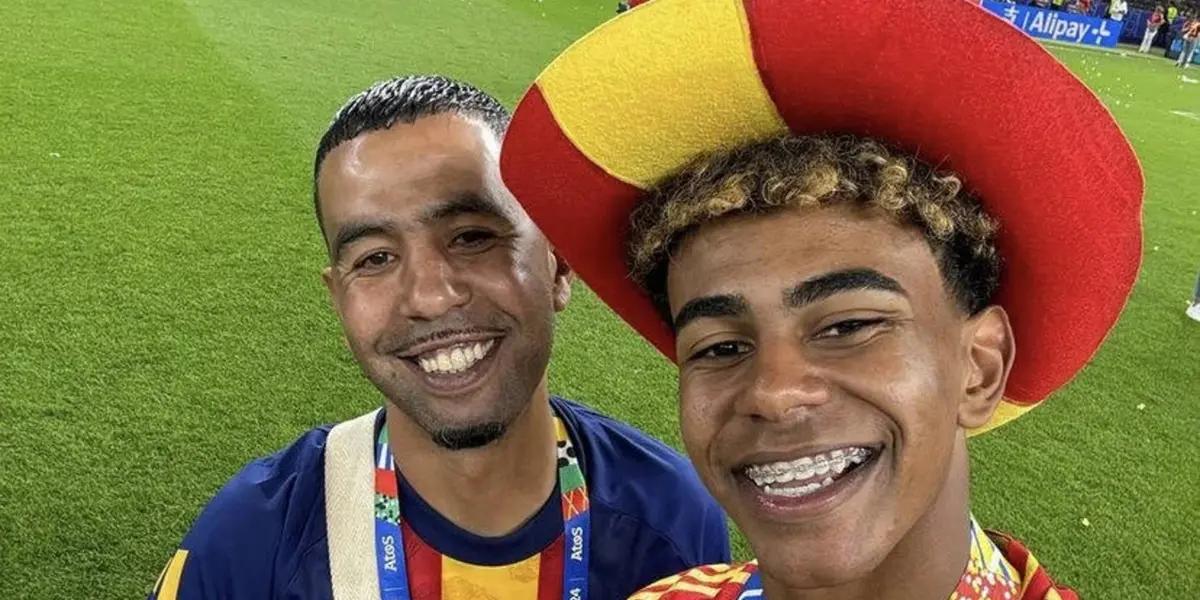 Lamine Yamal y su padre