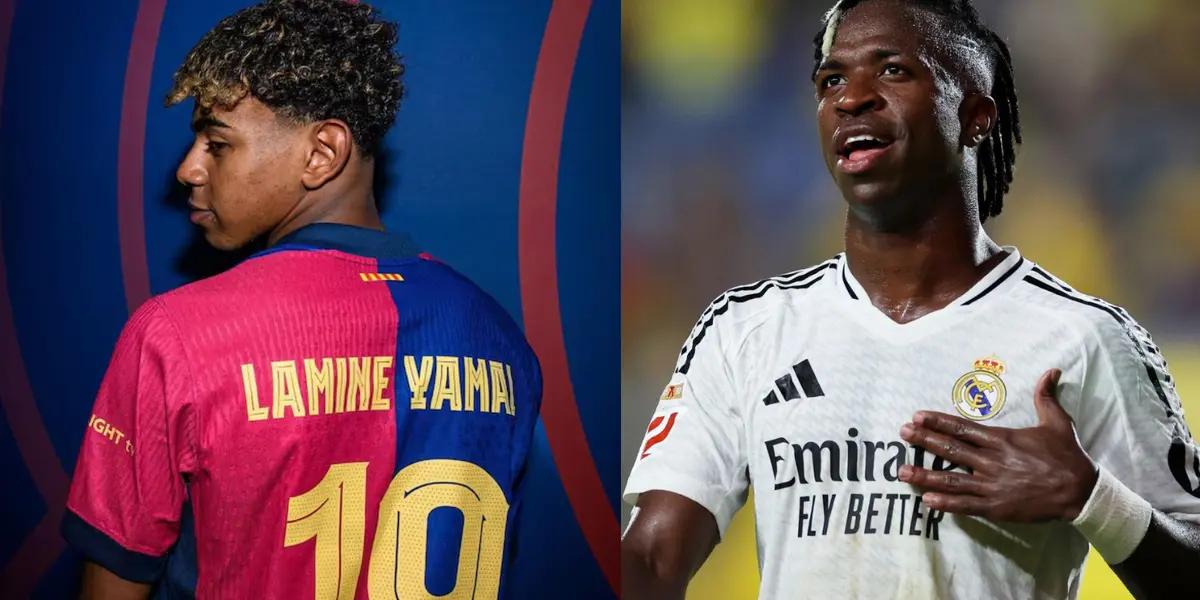 Lamine Yamal y Vinícius Junior Foto: FC Barcelona y GOAL