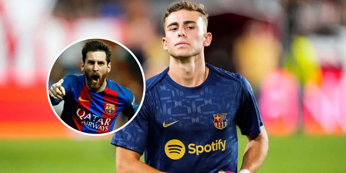 Lionel Messi - Fermín López (Foto: X)