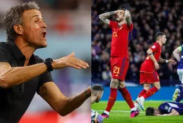 Luis Enrique habló justo luego de la derrota de la Selección Española ante Escocia, donde dejaron muchas dudas