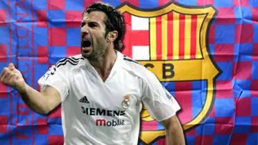 Luis Figo, jugador del Real Madrid