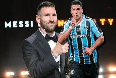 Luis Suárez le mandó un mensaje a Lionel Messi, luego que ganará el Balón de Oro y le puso otro apodo