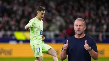 Marc Casadó - Hansi Flick (Foto: X)