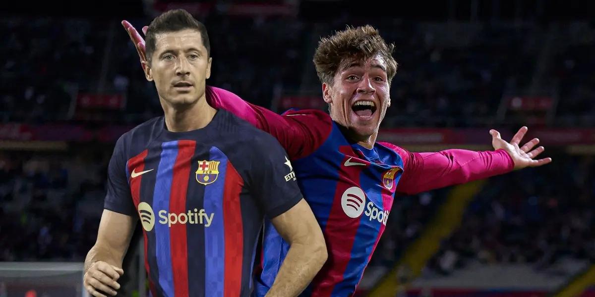 Marc Guiu fue el héroe del FC Barcelona, y mira lo que hizo Lewandowski tras su gol al Athletic