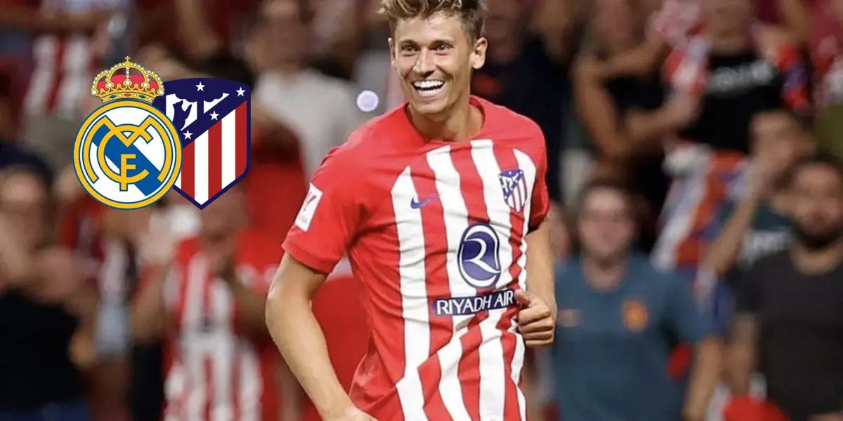 Marcos Llorente celebrando gol