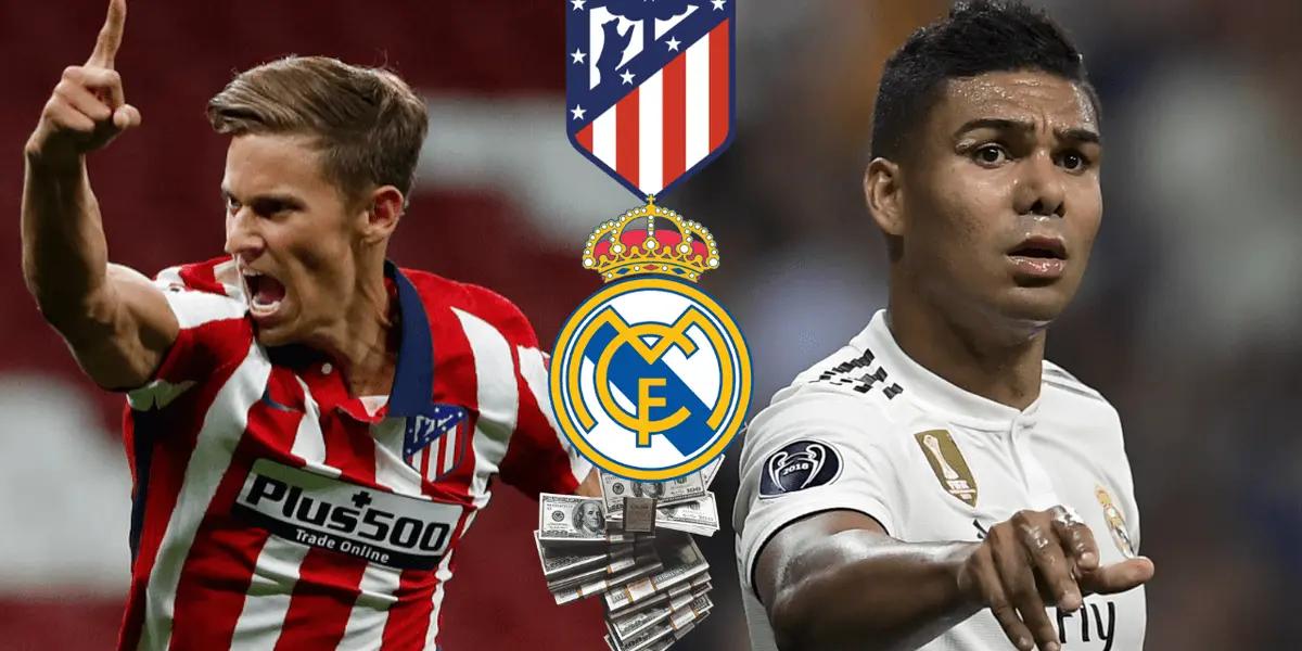 Marcos Llorente habría rechazado una oferta similar a la que recibió Casemiro porque el quiere ir por la gloria con el Aleti.
