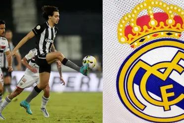 Matheus Nascimiento, atacante de 18 años del Botafogo de Brasil es seguido muy de cerca por el Real Madrid.