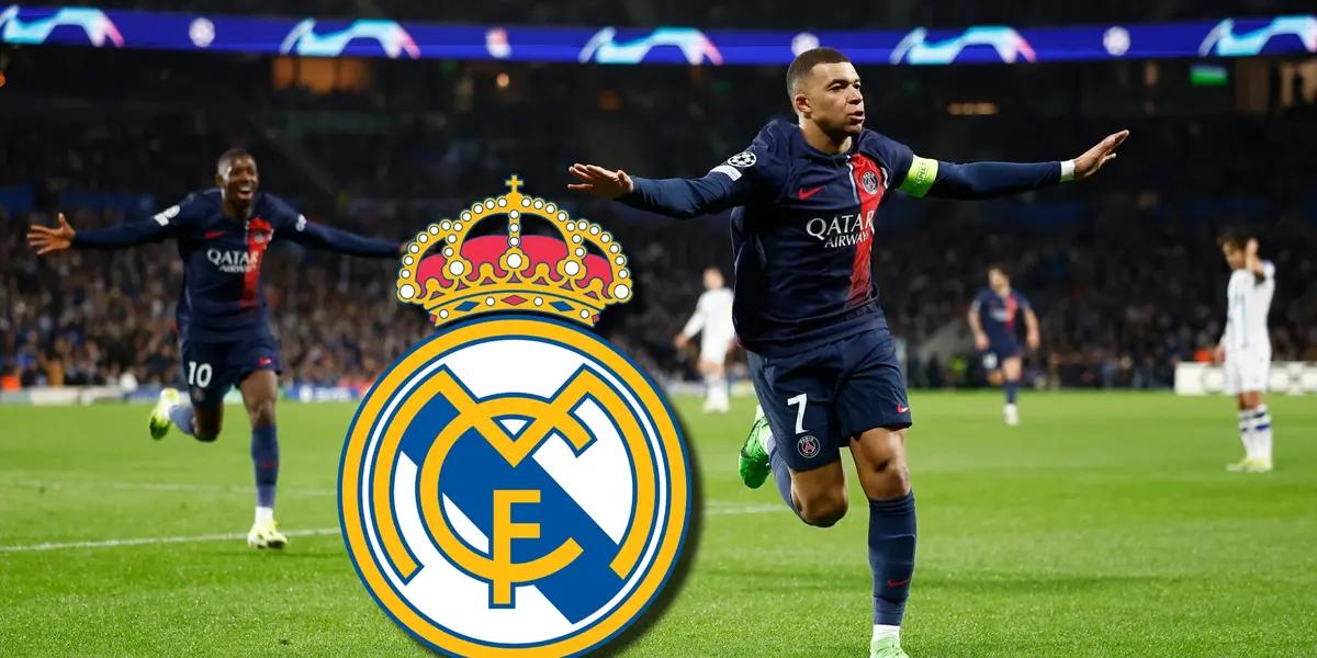 Mbappé anotó un doblete a la Real en Champions, mientras el Madrid hizo esto