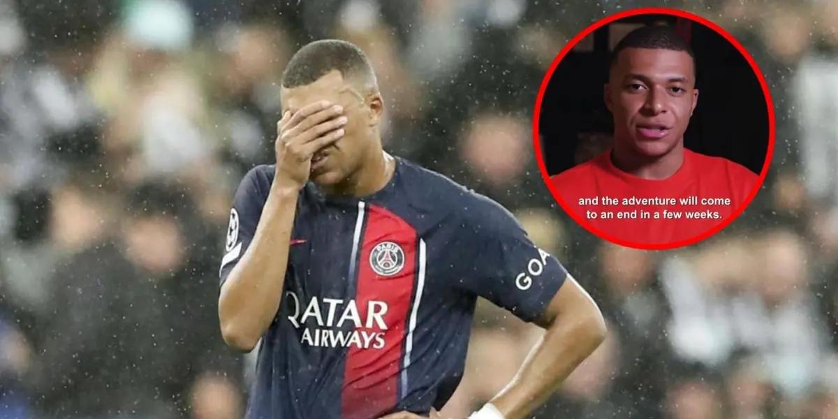 Mbappé con la camiseta del PSG.