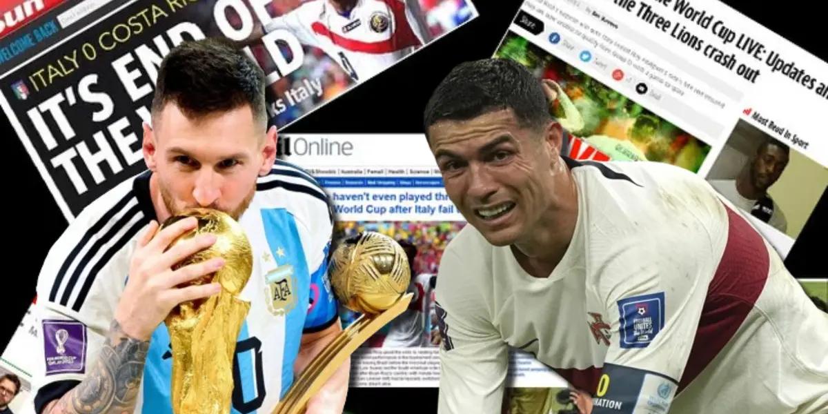 Medio inglés puso a Messi como el mejor en la historia del fútbol y ninguneó a CR7
