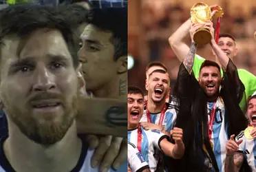 Messi lo suelta todo, esto hubiese hecho si no ganaba el Mundial