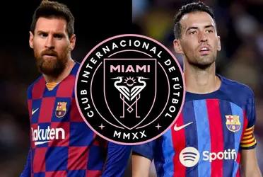 Messi y Busquets engañados por el Inter Miami