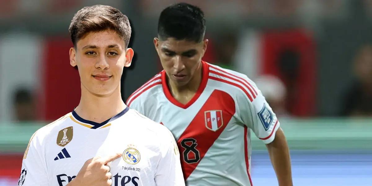 Mientras Arda Guler vale 50 millones en el Madrid, el precio del peruano Quispe