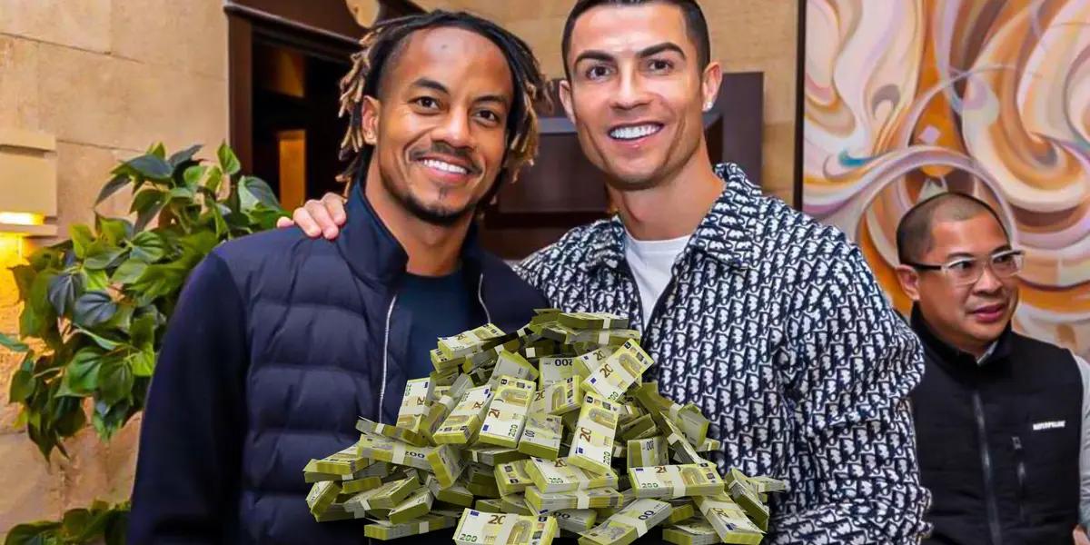 Mientras CR7 gana 200 millones, el sueldo de André Carrillo en Medio Oriente